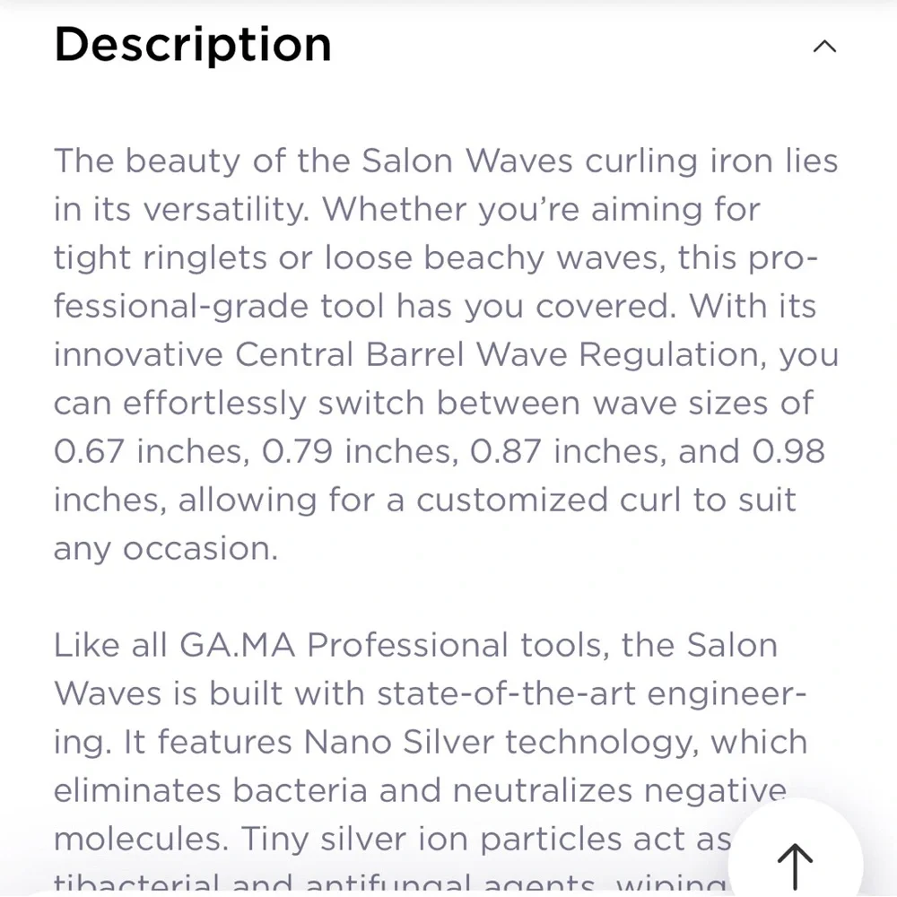 Brand new in box! GA.MA Italy Professional Salon Waves LED Hair Tool
